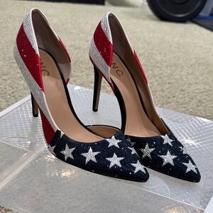 Fabulous!!! INC International Concepts Red, White, and Blue Star Heels